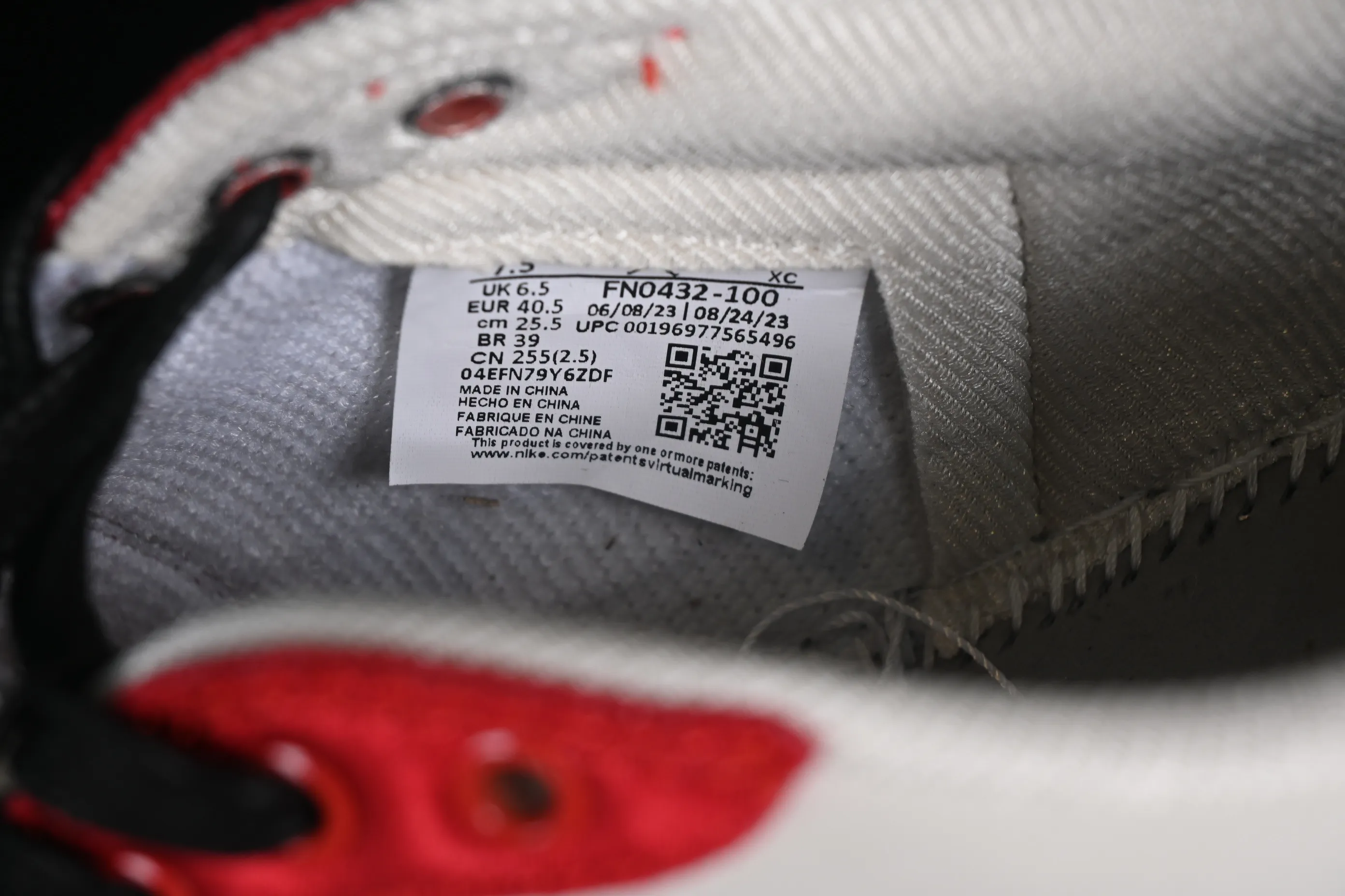 All categories Air Jordan Jordan series basketball shoes Air Jordan 1 Low Z version Trophy Room x Jordan 1 Low OG "Away" AJ1 Joe 1 black and red low-top cultural casual sneakers FN0432-100